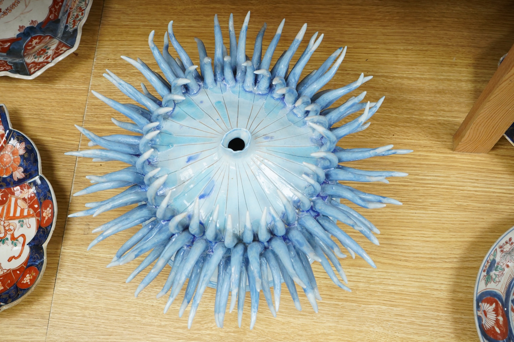 Frances Doherty, a Long Tentacle Anemone ceramic sculpture, 38cm in diameter